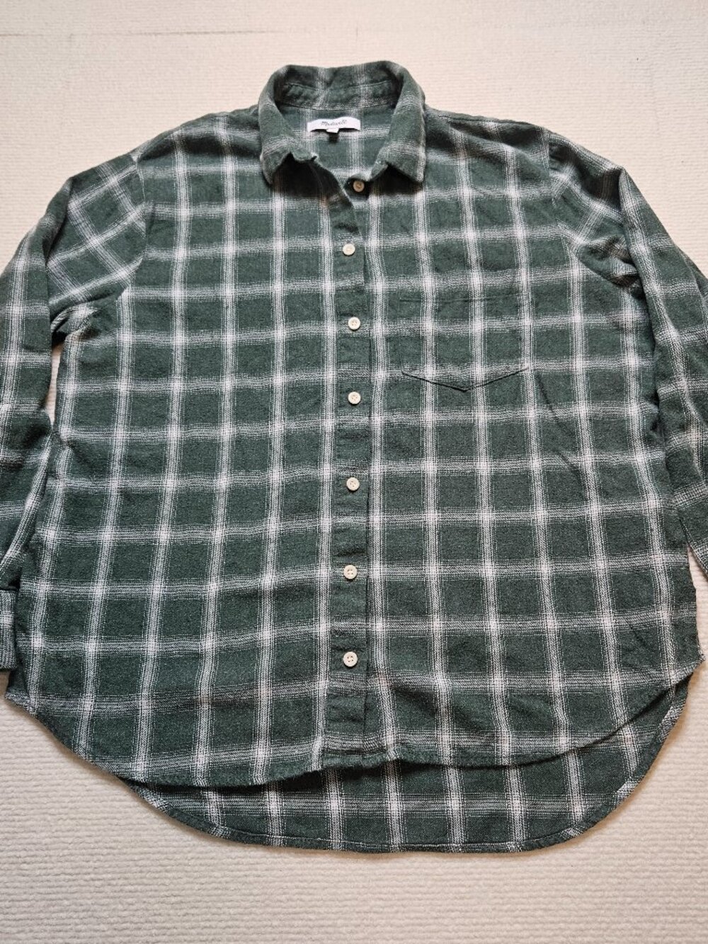 Madewell Oversized Ex-Boyfriend Shirt in Delford Plaid